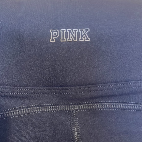 Victoria's Secret PINK sport leggings in blue with mesh bottom size small NWOT - Picture 7 of 11